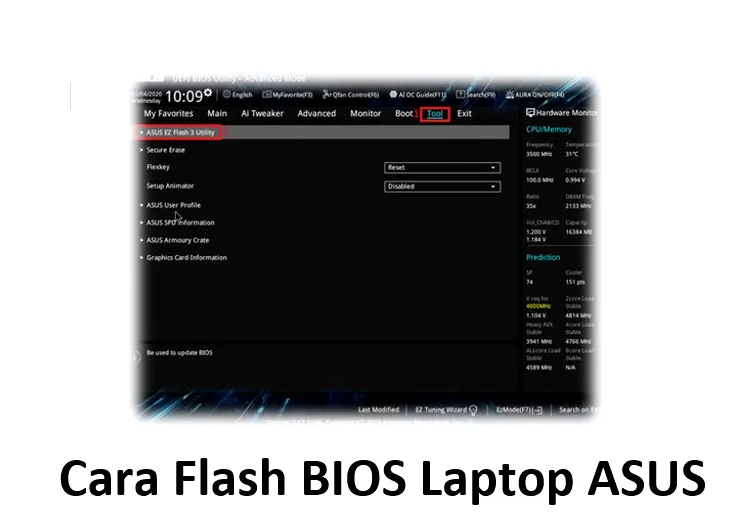 Panduan Lengkap Cara Flashing Bios Laptop Asus Tanpa Masuk Windows