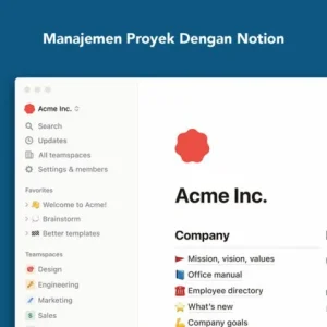 Panduan Lengkap Cara Membuat Template Notion Untuk Manajemen Proyek Gratis Dari Nol